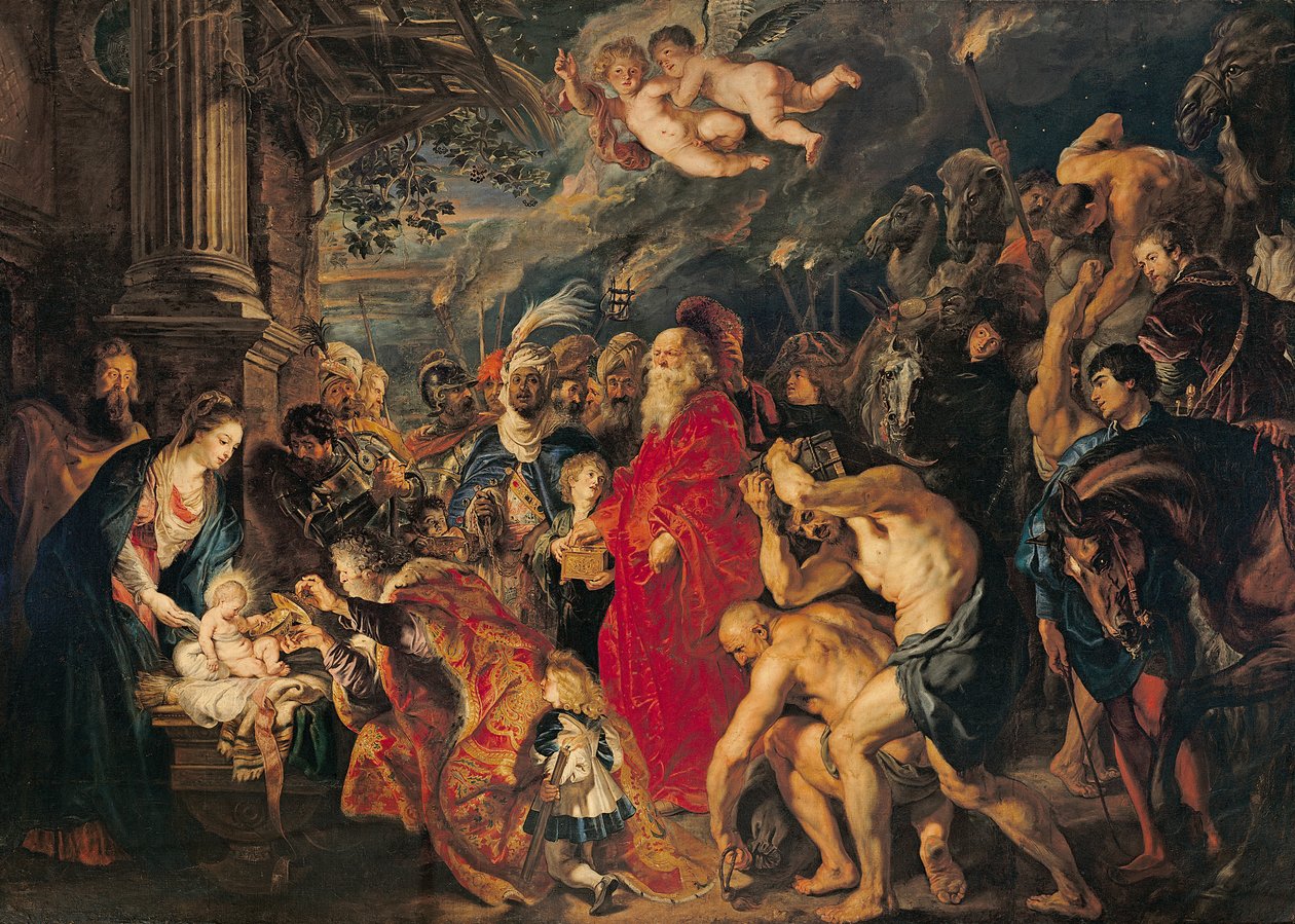 Tilbedelse af Magi, 1610 af Peter Paul Rubens