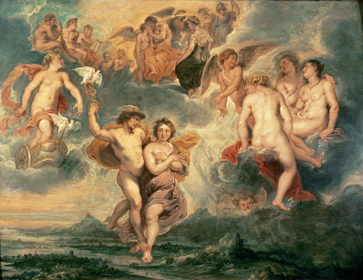 Ascent of Psyche til Olympus af Peter Paul Rubens
