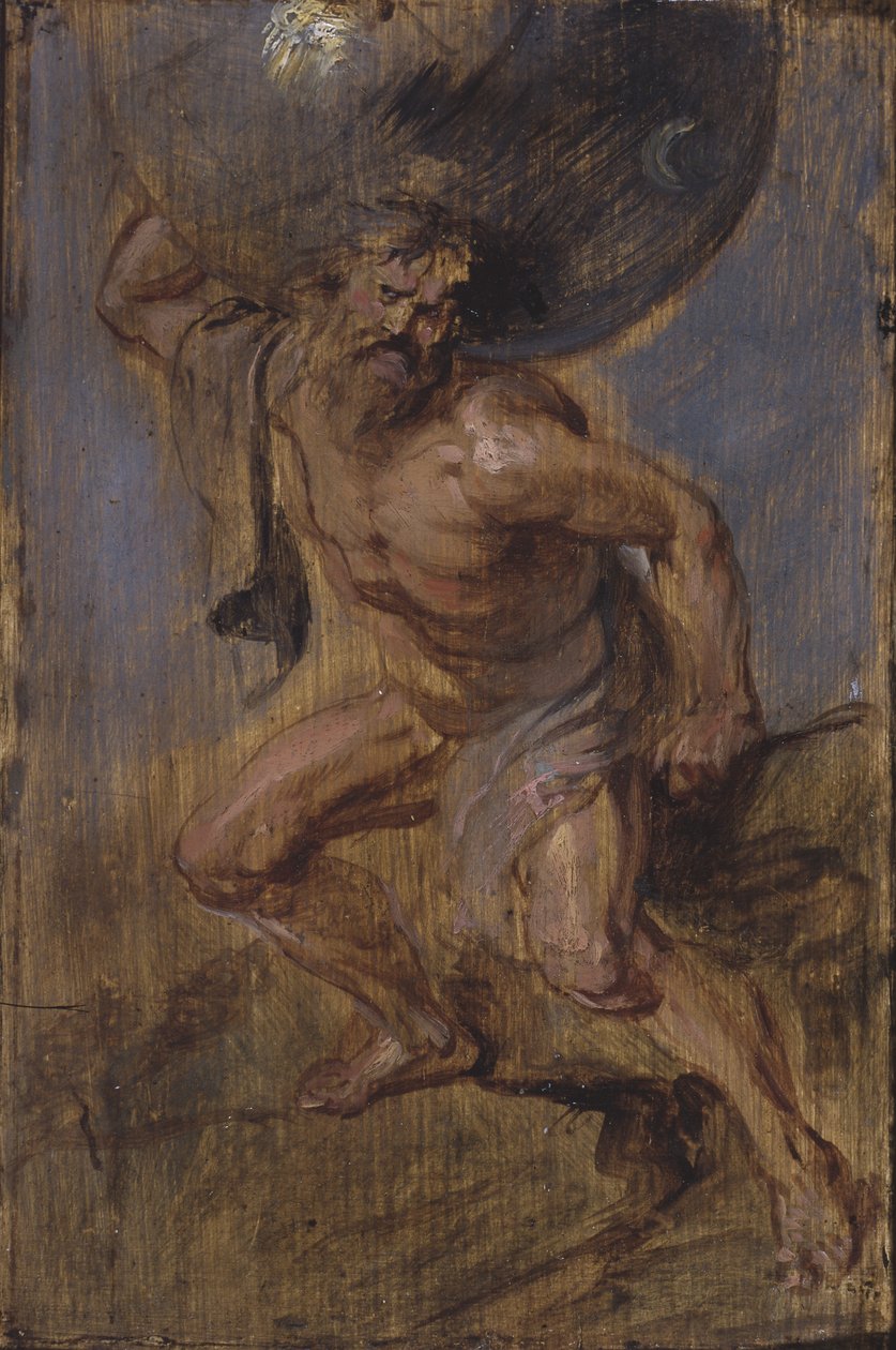 Atlas støtter himlen c.1637 af Peter Paul Rubens