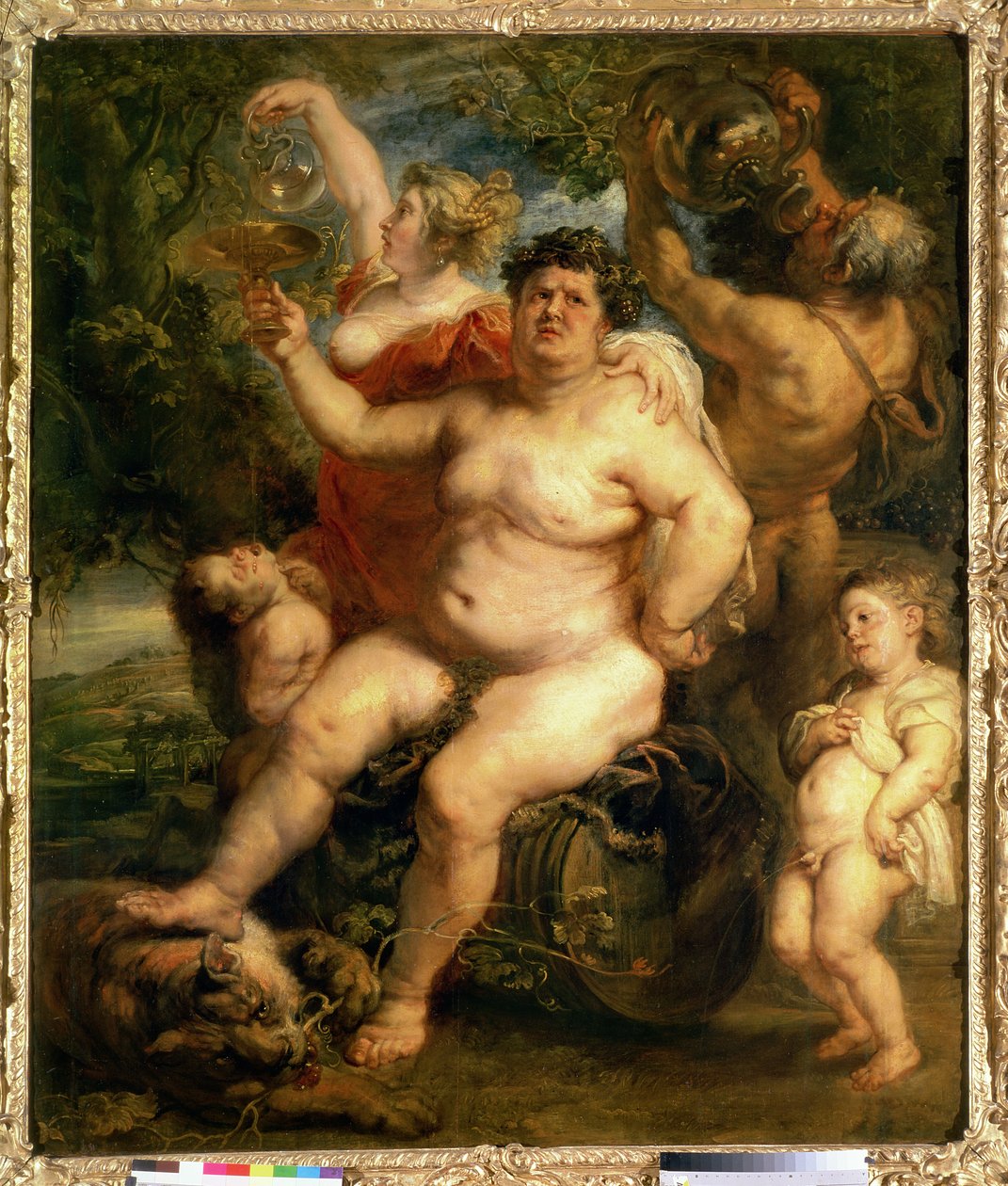 Bacchus, 1636-40 (olie på lærred overført fra panel) af Peter Paul Rubens