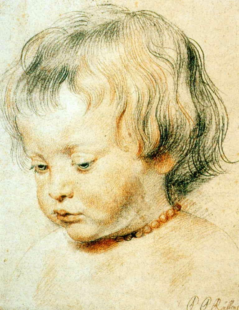 Portræt af hans søn Nikolas af Peter Paul Rubens