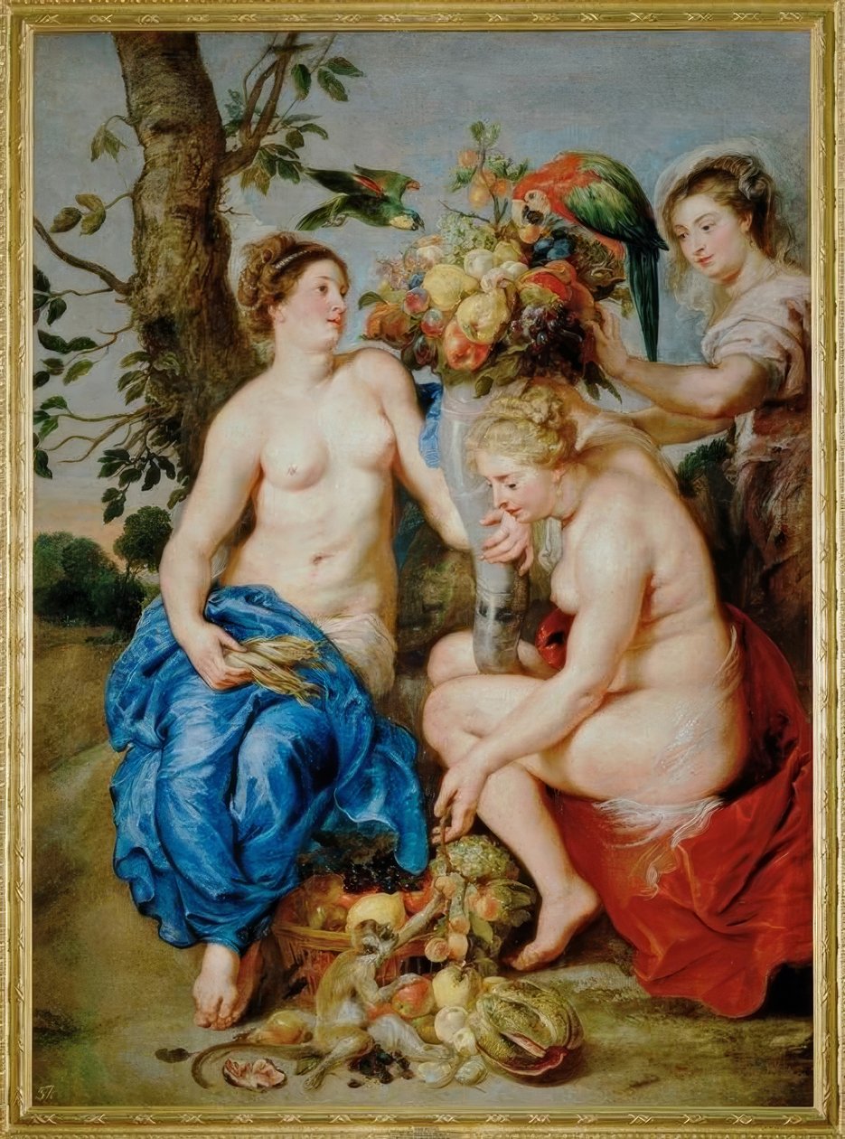 Ceres med to nymfer af Peter Paul Rubens