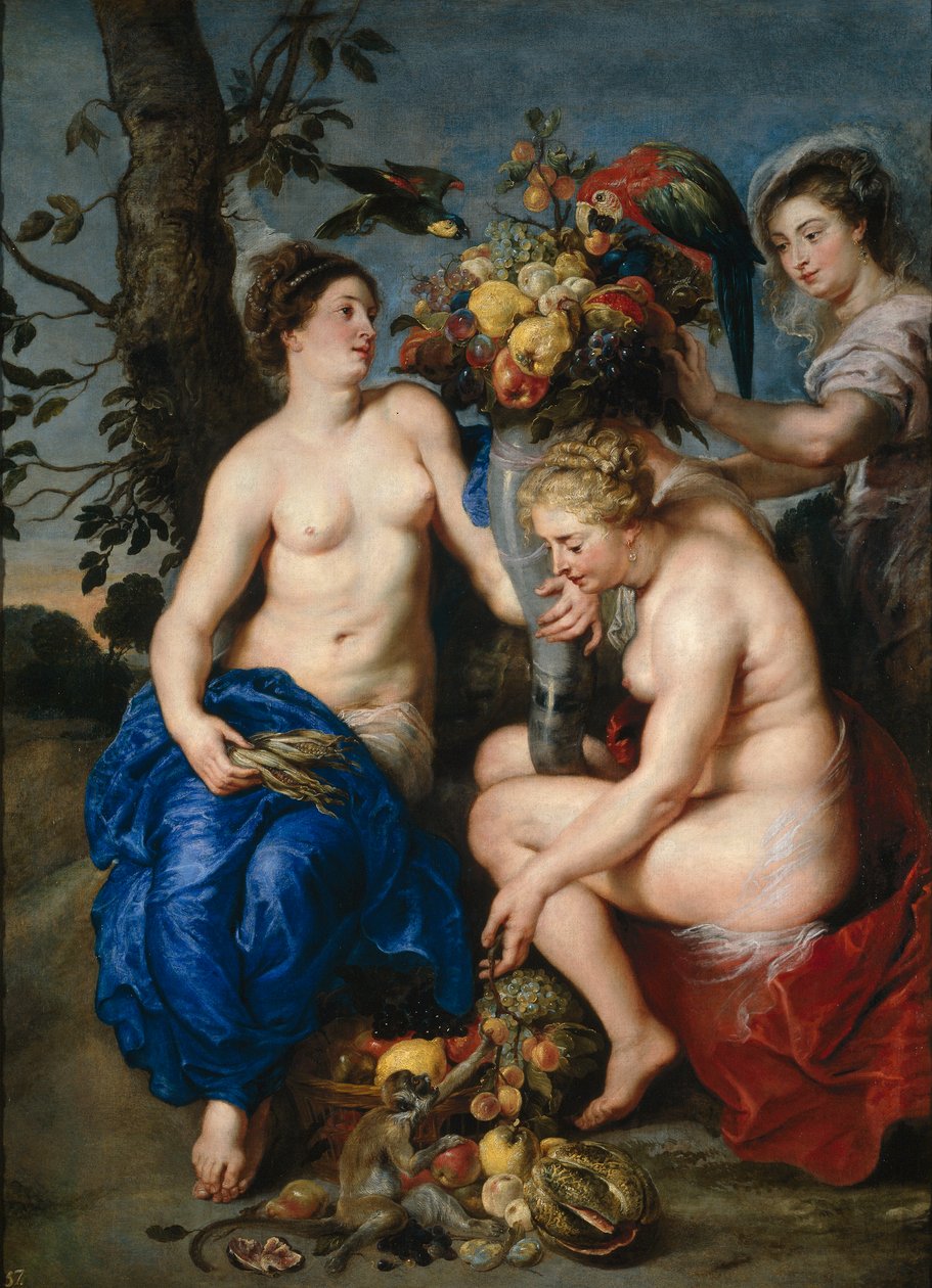 Ceres med to nymfer af Peter Paul Rubens