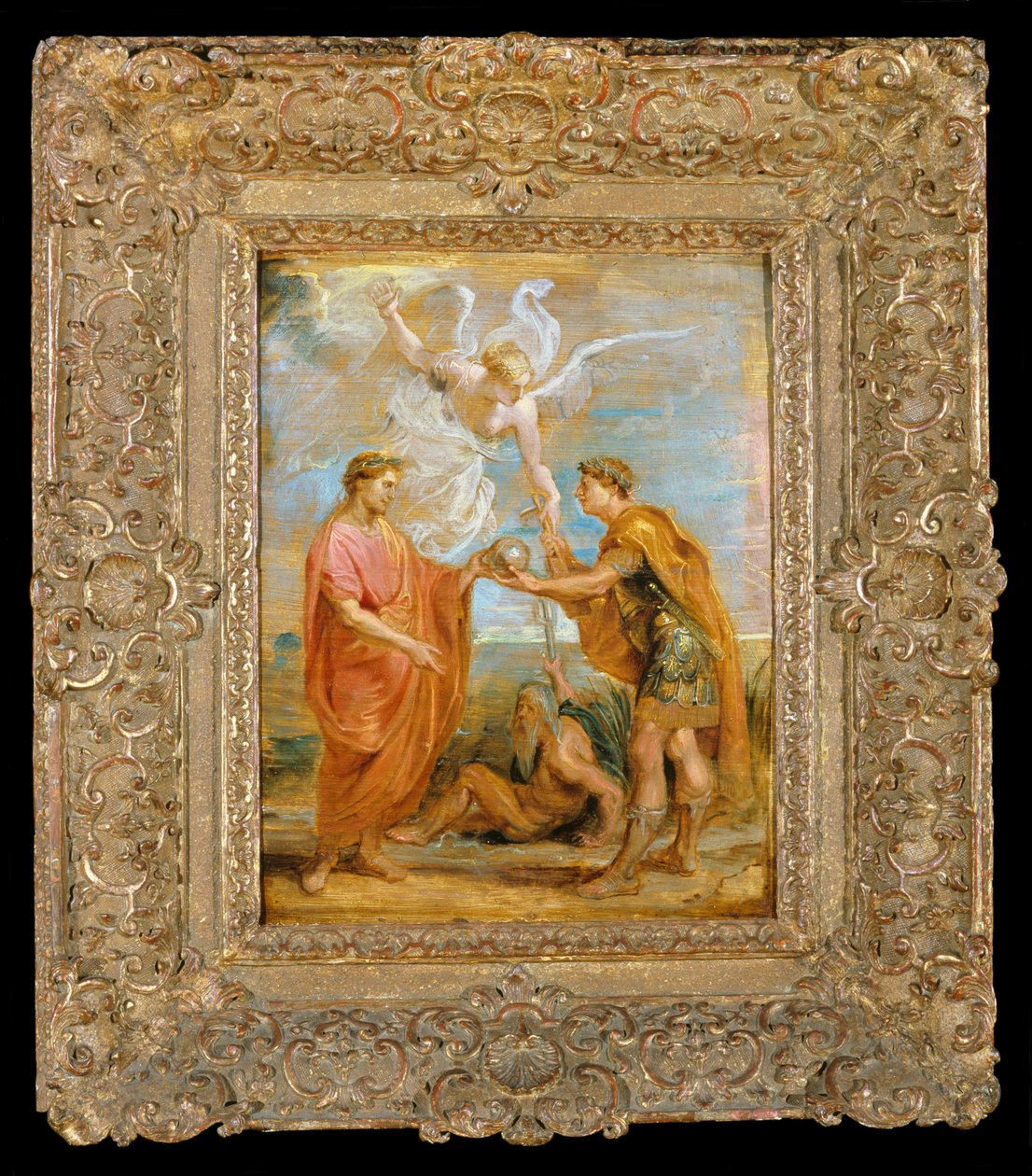 Constantius udpeger Konstantin som hans efterfølger af Peter Paul Rubens