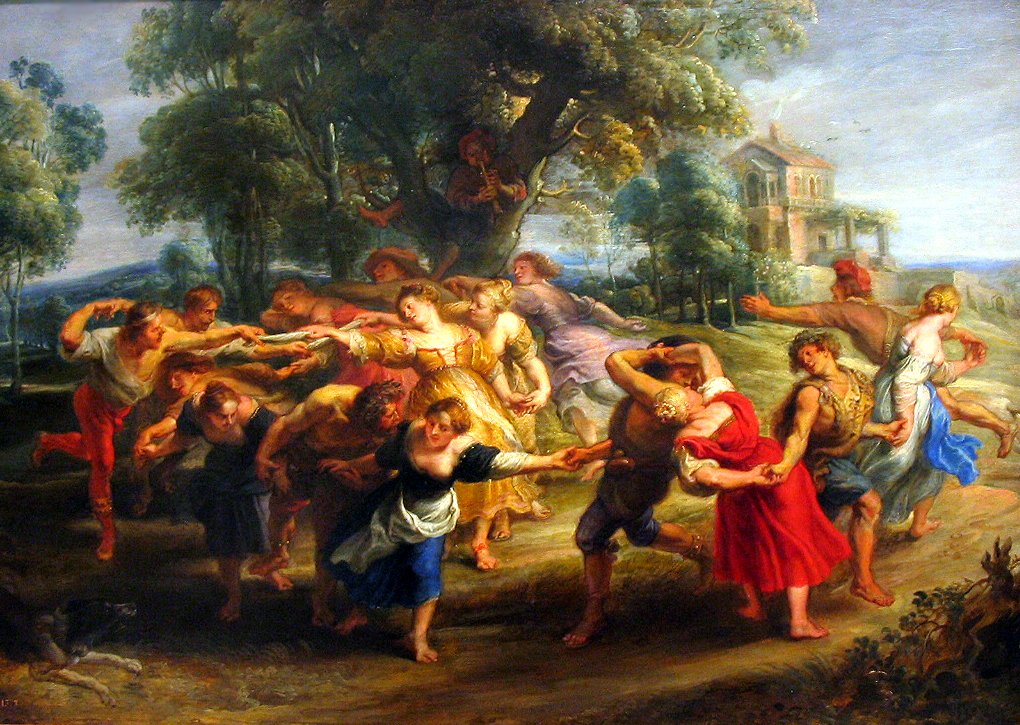Landsbyboere danser af Peter Paul Rubens