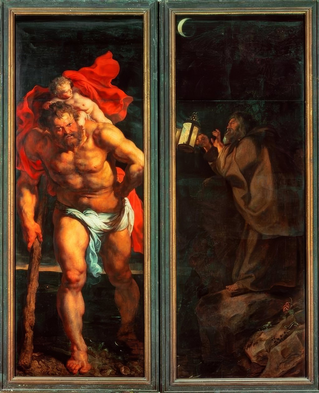 St. Christopher af Peter Paul Rubens
