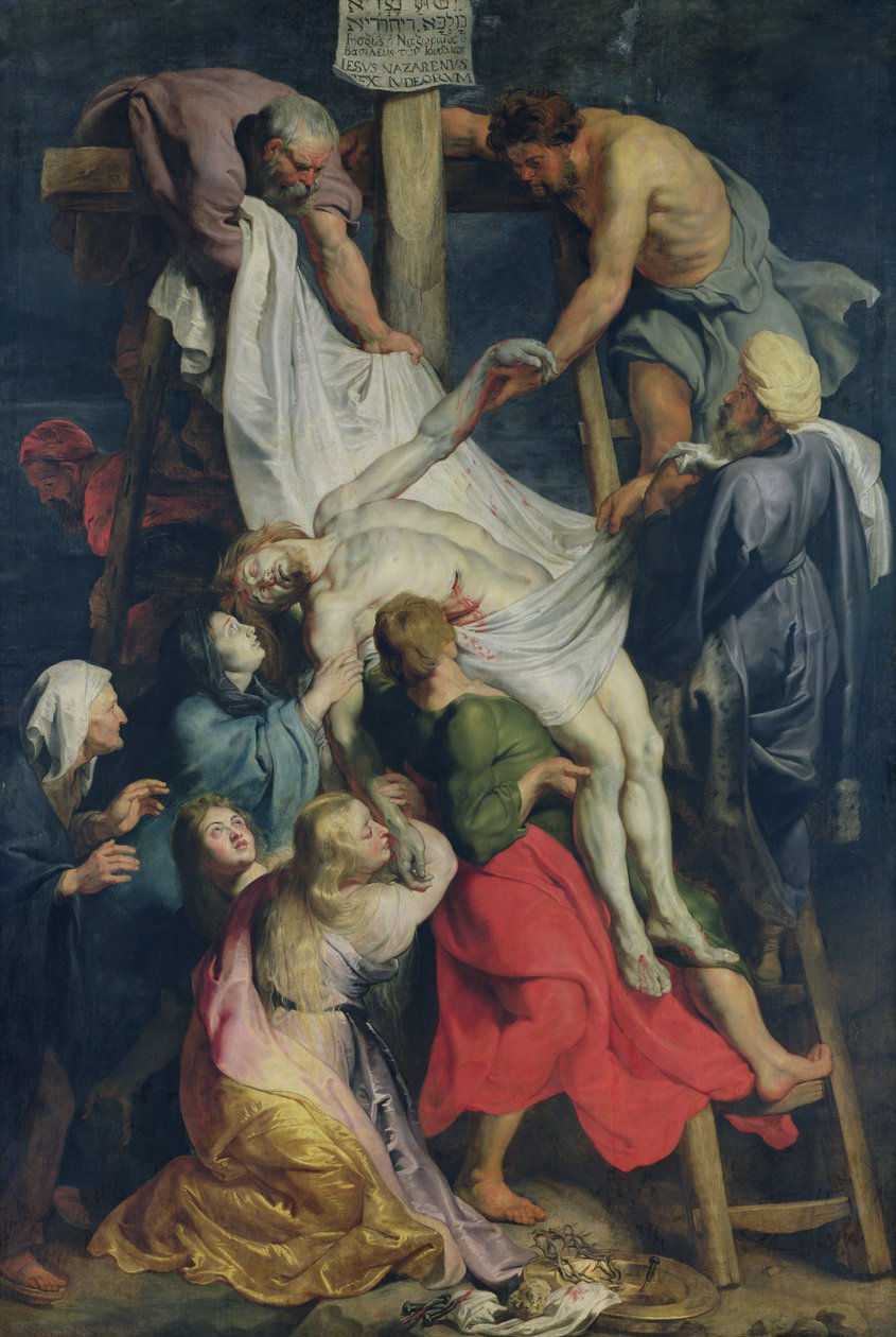 Nedstigning fra korset, 1617 af Peter Paul Rubens
