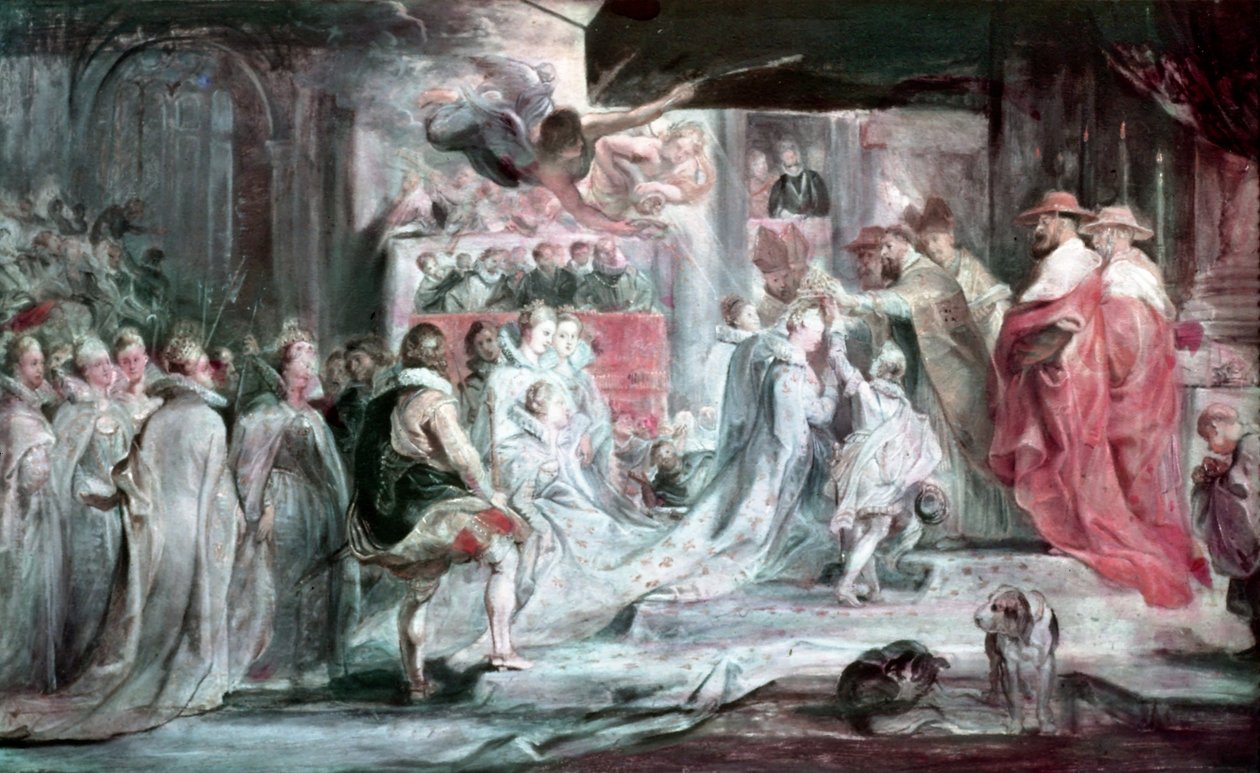 Kroningen af ​​Maria de Medici af Peter Paul Rubens