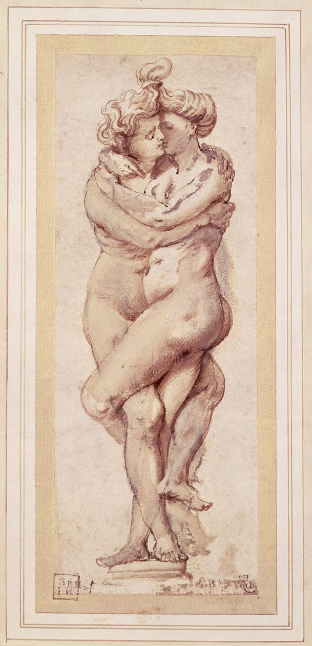 Omfavnende par (tegning) af Peter Paul Rubens