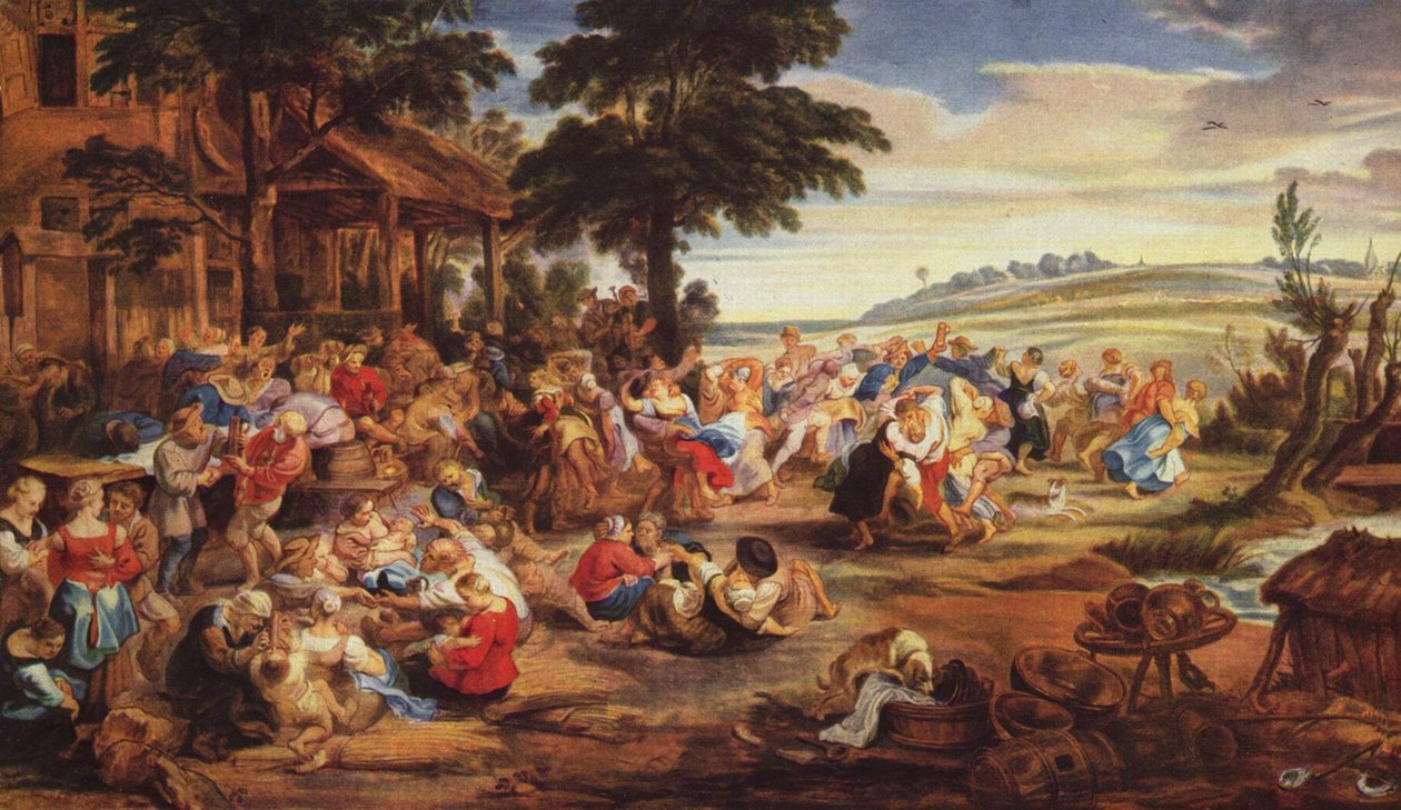 Fest og dans af bønder af Peter Paul Rubens