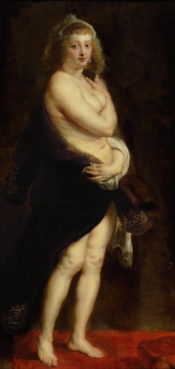 Helena Fourment in a Fur Robe af Peter Paul Rubens