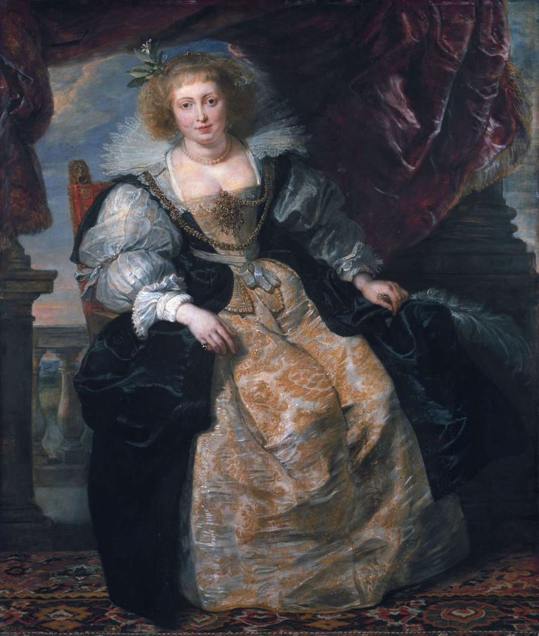 Helene Fourment i hendes brudekjole af Peter Paul Rubens