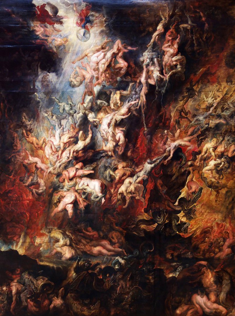 Fald af de forbandede i helvede af Peter Paul Rubens