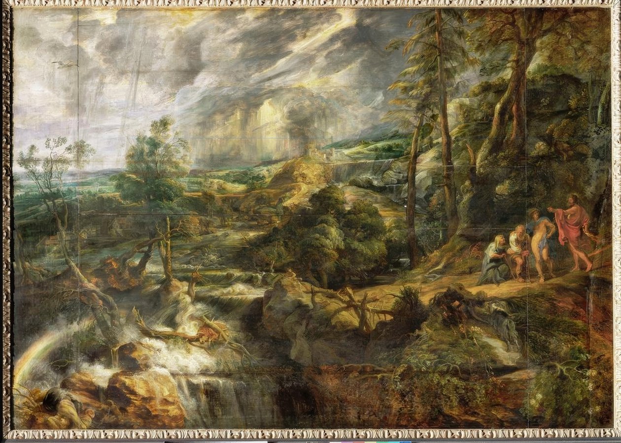 Landskab i tordenvejr af Peter Paul Rubens