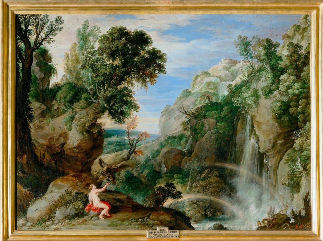 Landskab med Hebe (eller Psyche) af Peter Paul Rubens