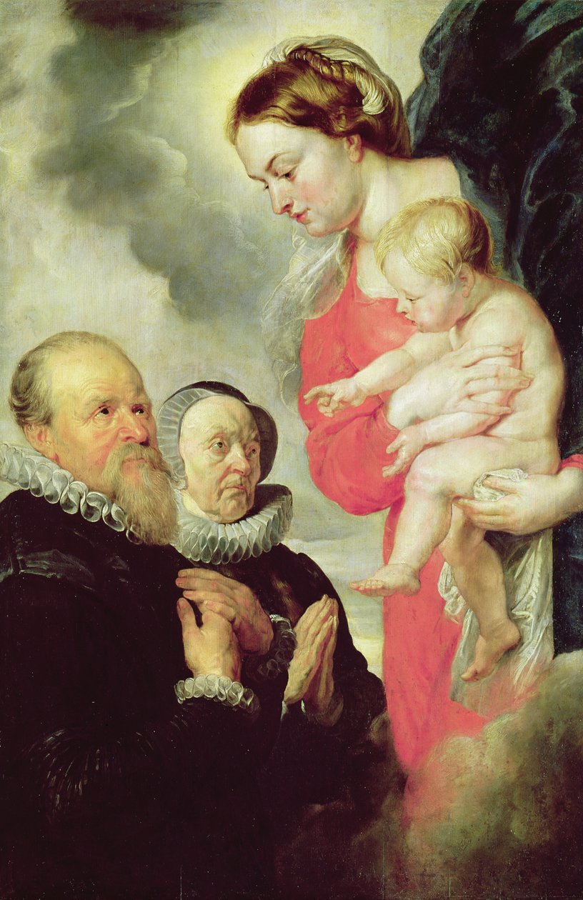 Madonna og barn med donorerne Alexandre Goubeau og hans kone Anne Antoni af Peter Paul Rubens