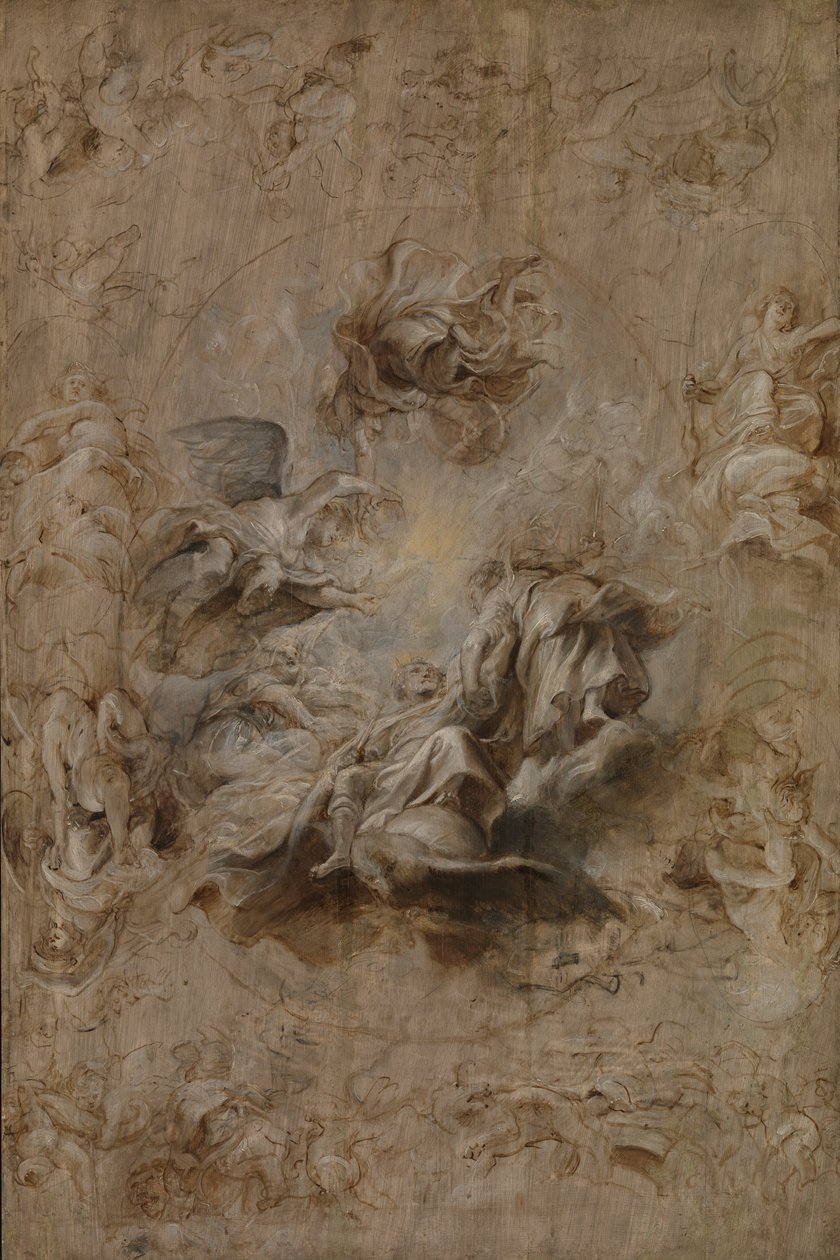Flere skitser til banketloftet af Peter Paul Rubens