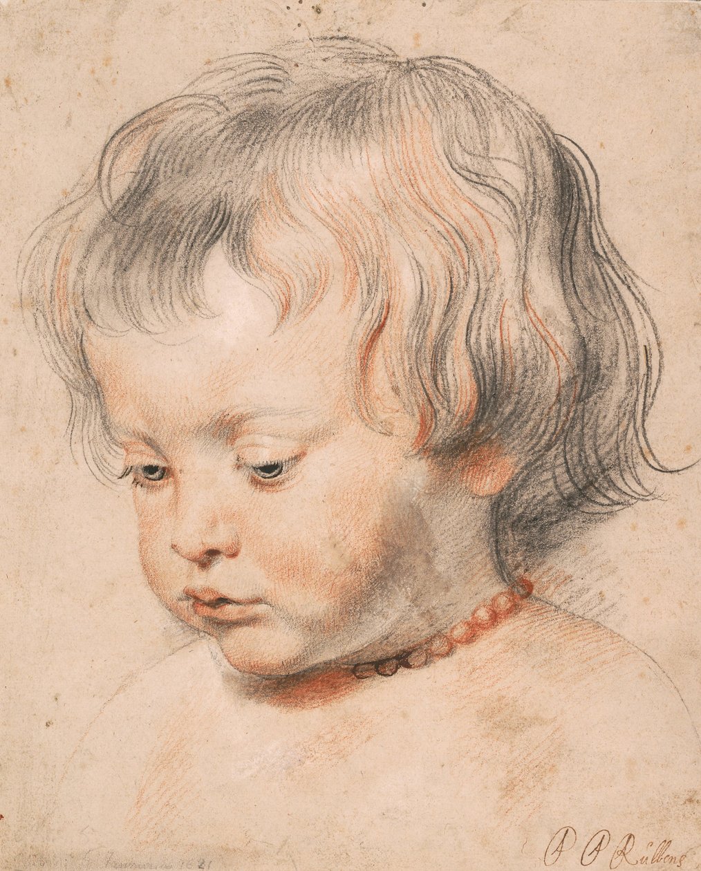 Nicolaas Rubens iført en koralhalsløs, c.1619-20 af Peter Paul Rubens