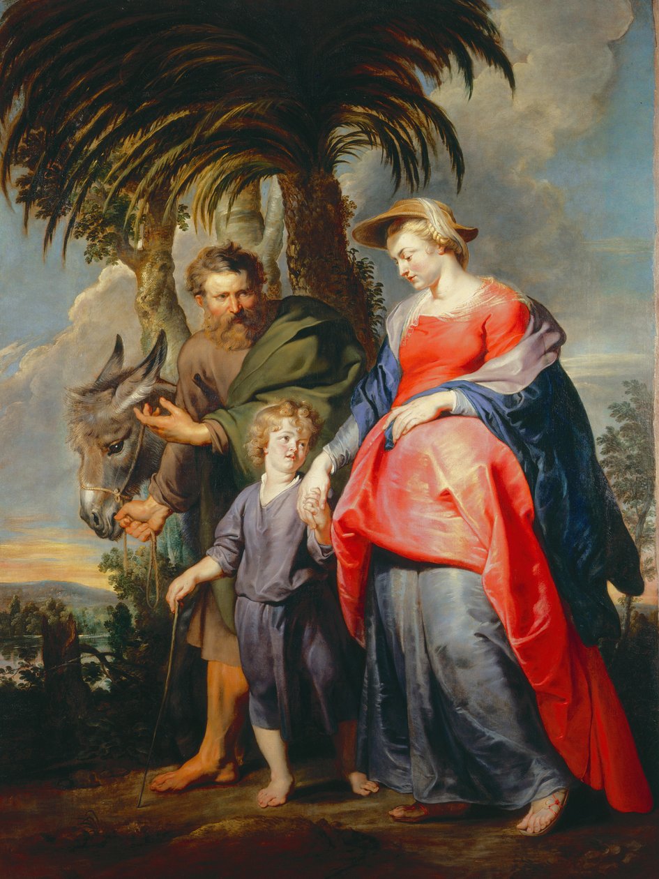 Den hellige families tilbagevenden fra Egypten af Peter Paul Rubens