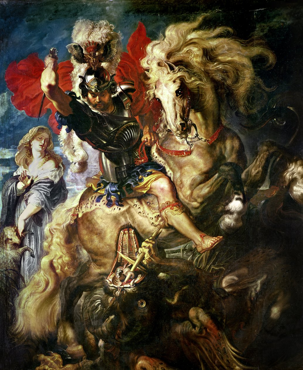 Sankt Georg og dragen, ca. 1606 af Peter Paul Rubens