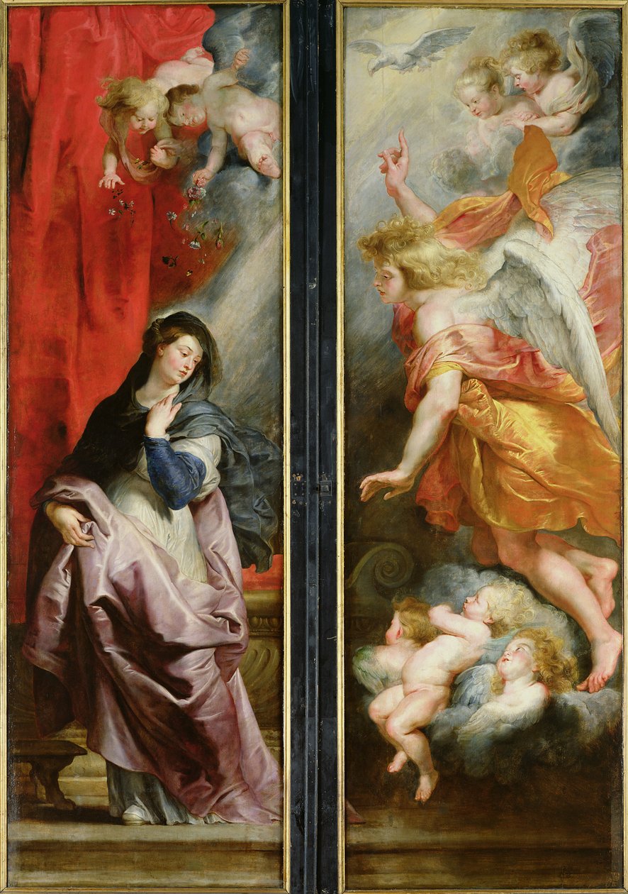 Bebudelsen, fra bagsiden af Triptykonen om St. Stephens martyrium, ca. 1617 af Peter Paul Rubens