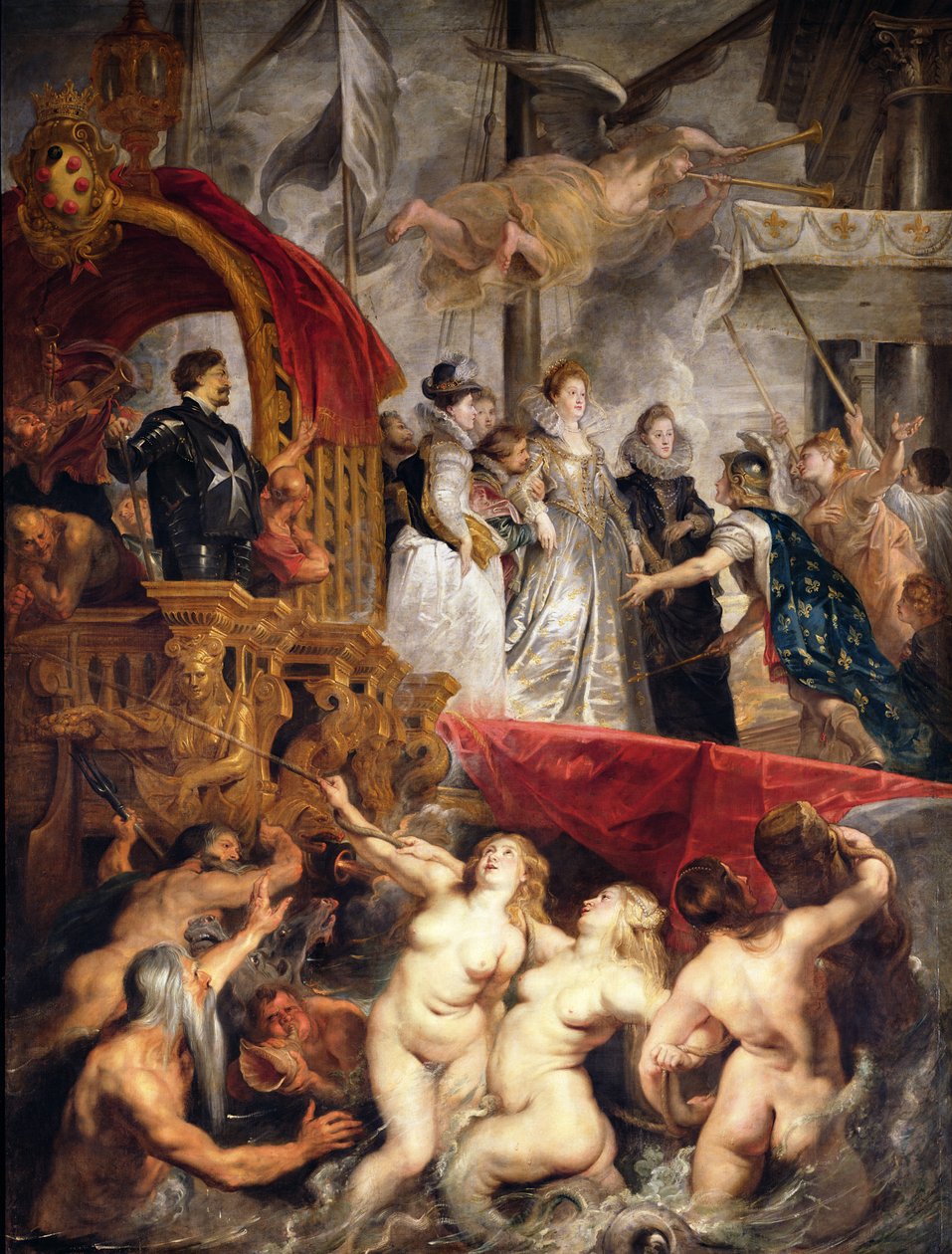 Marie de Medicis ankomst til Marseille, 3. november 1600, 1621-25 af Peter Paul Rubens