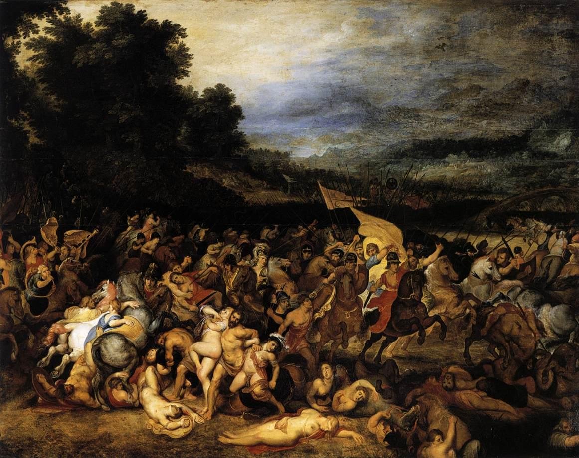 Slaget om Amazonerne af Peter Paul Rubens