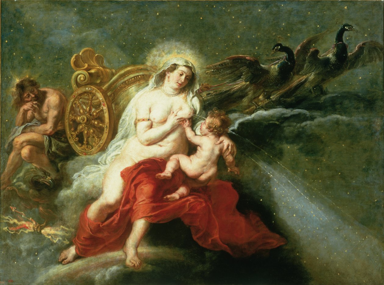 Mælkevejens fødsel, 1668 af Peter Paul Rubens