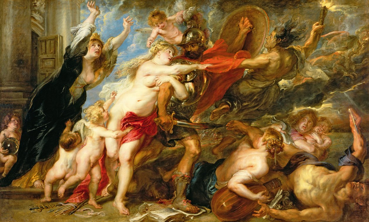 Krigens konsekvens, 1637-38 af Peter Paul Rubens