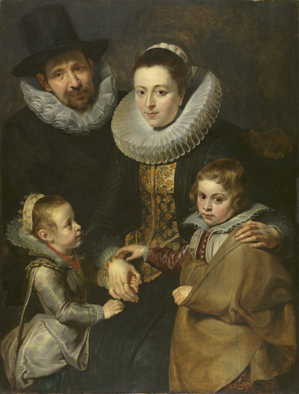Familien til Jan Brueghel den Ældre, ca. 1612-13 (panel) af Peter Paul Rubens