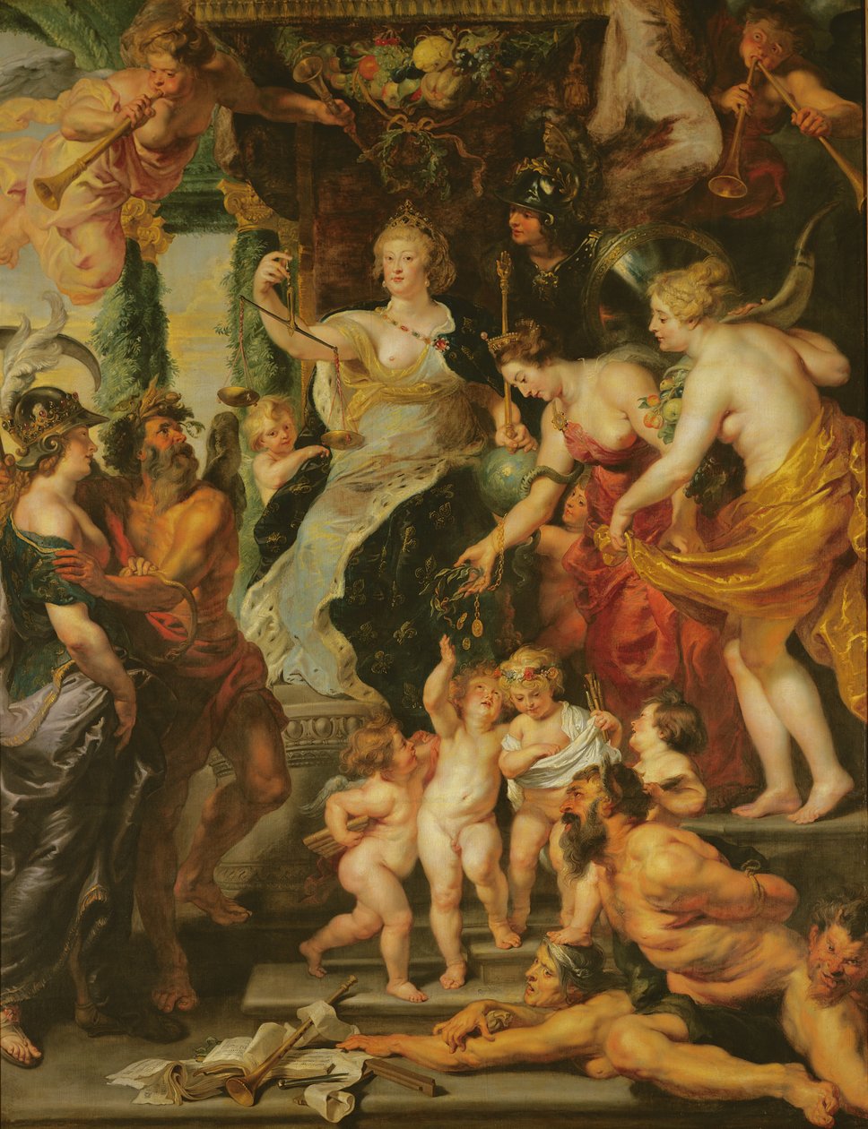 The Felicity of the Regency, 1621-25 af Peter Paul Rubens
