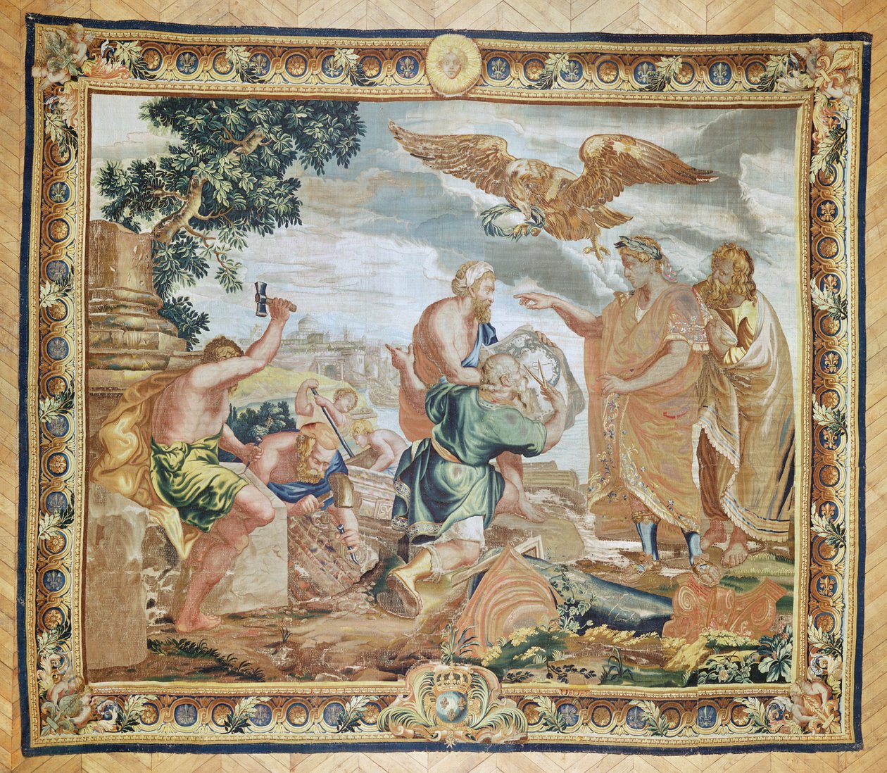 Grundlæggelsen af Konstantinopel (tapet) af Peter Paul Rubens