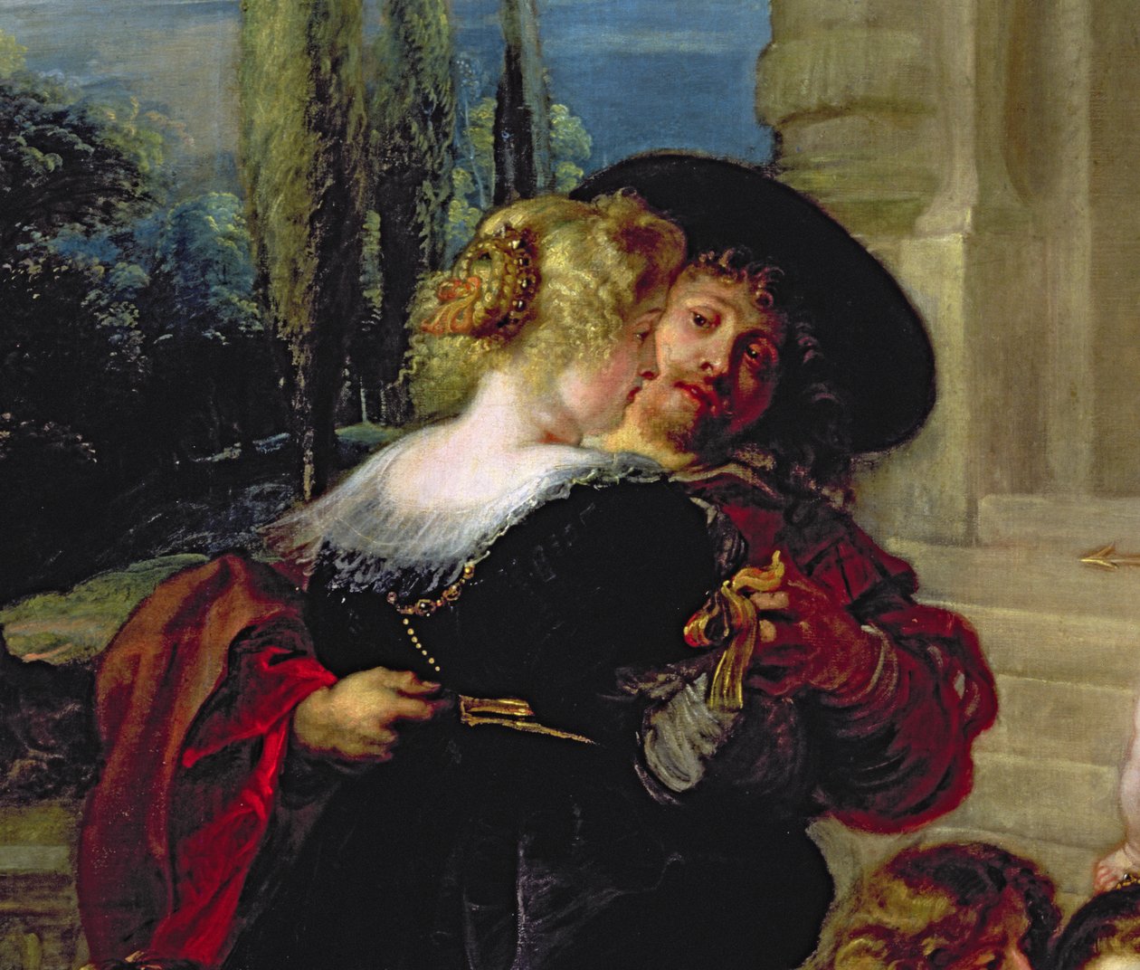 Kærlighedens Have, ca. 1630-32 (detalje af 36860) af Peter Paul Rubens