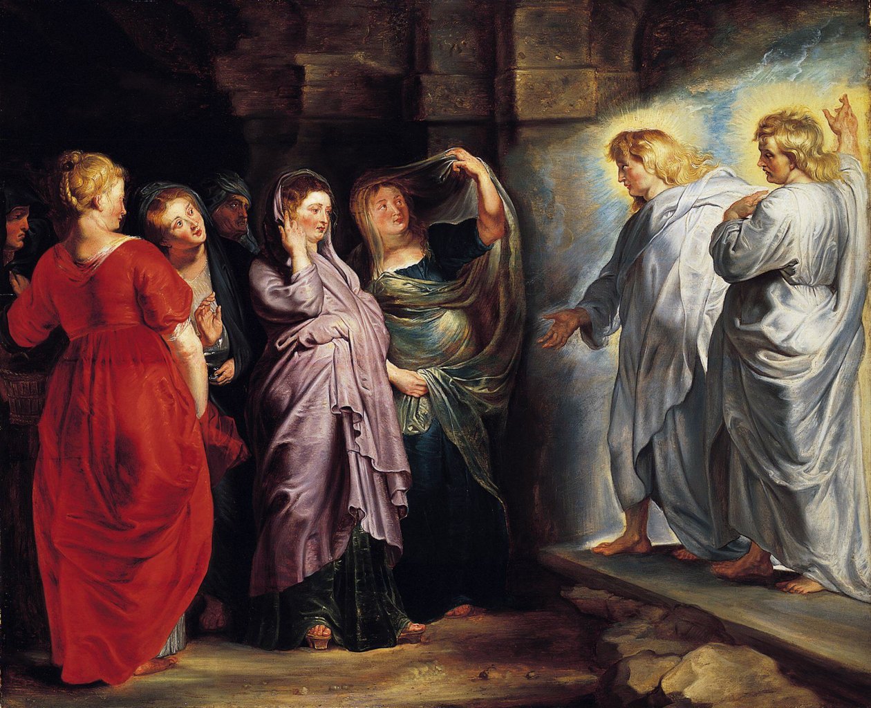 De hellige kvinder ved graven af Peter Paul Rubens