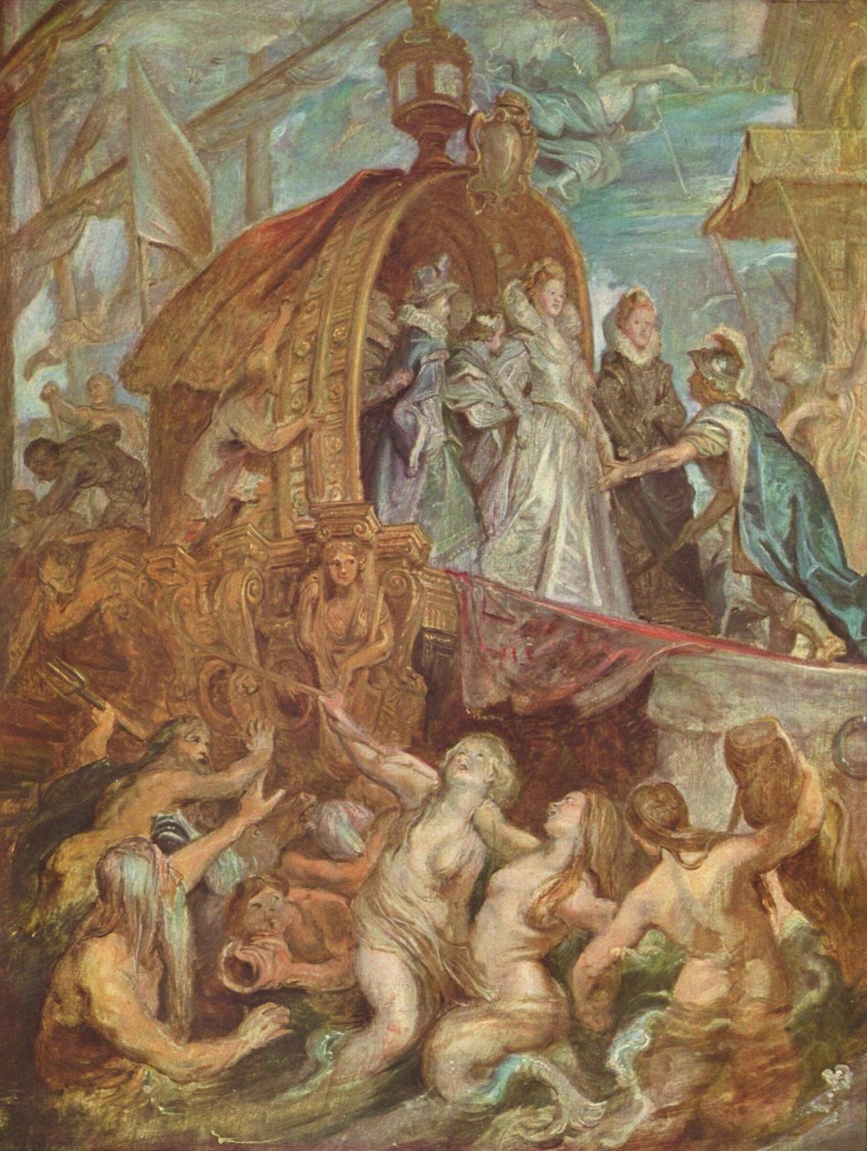 Landingen i Marseille af Peter Paul Rubens
