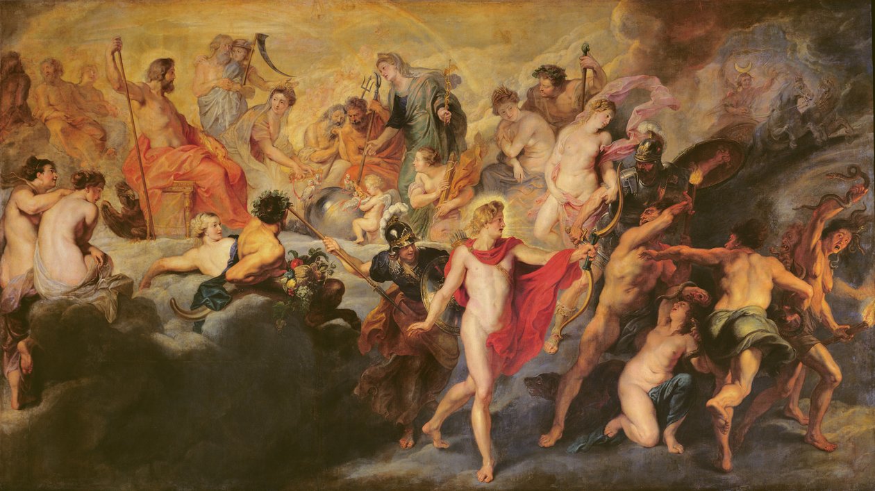 Medici-cyklussen: gudernes råd for det spanske ægteskab, 1621-25 af Peter Paul Rubens
