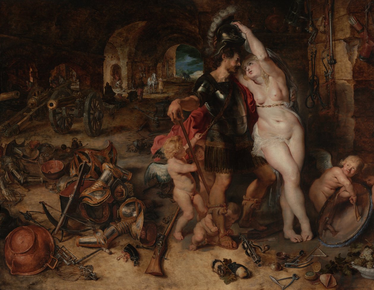 Returen fra krigen- Mars afvæbnet af Venus af Peter Paul Rubens