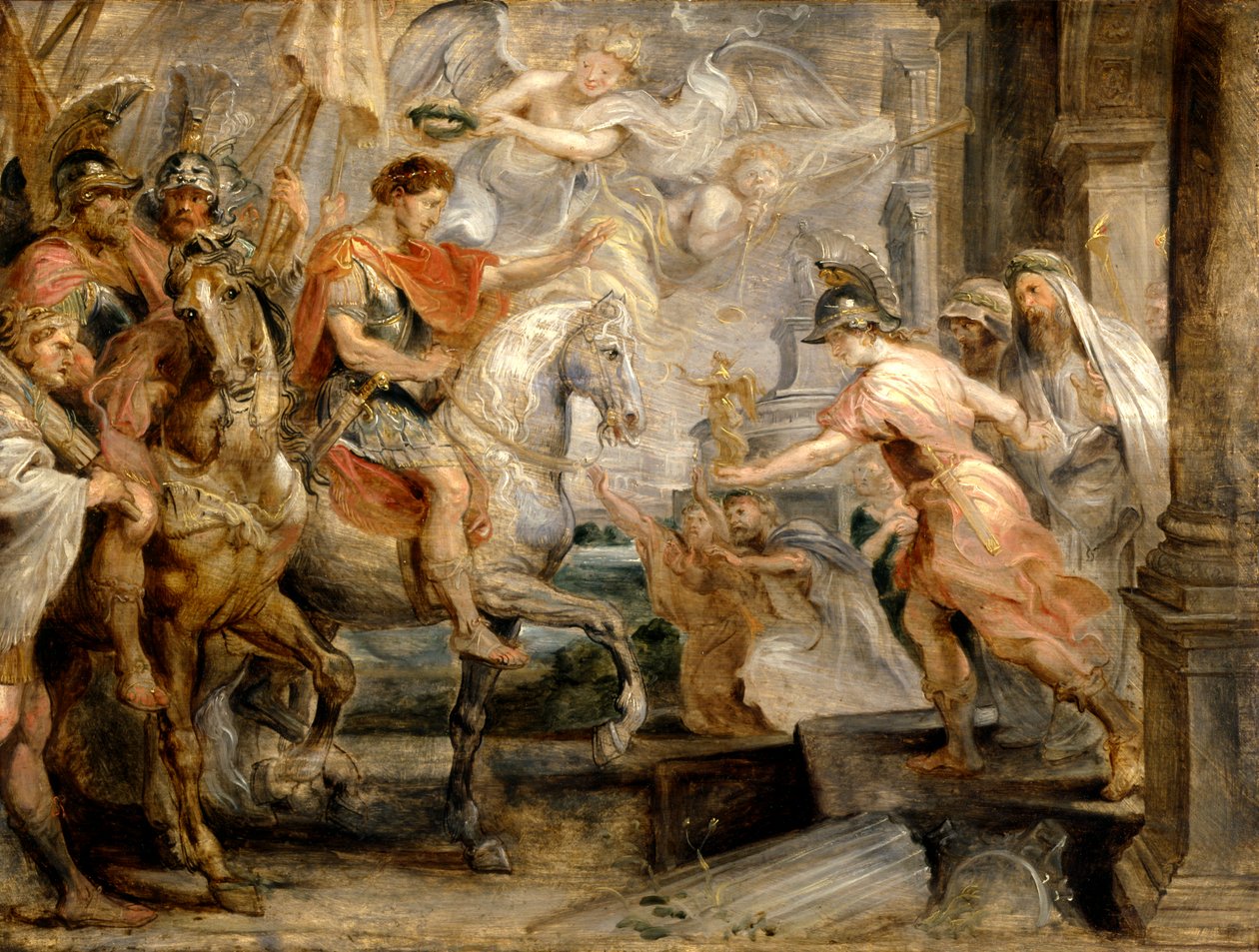 Konstantins triumferende indtræden i Rom af Peter Paul Rubens