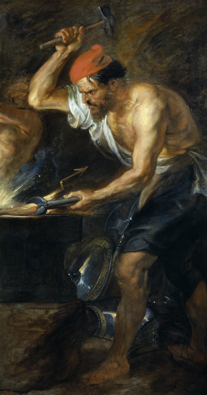 Vulcan smedede Jupiters tordenkiler af Peter Paul Rubens