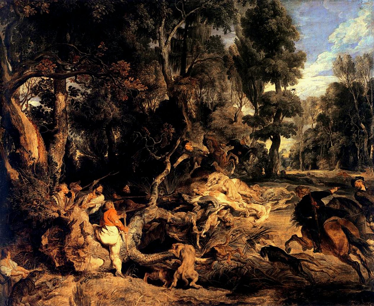 Vildsvinjagt af Peter Paul Rubens