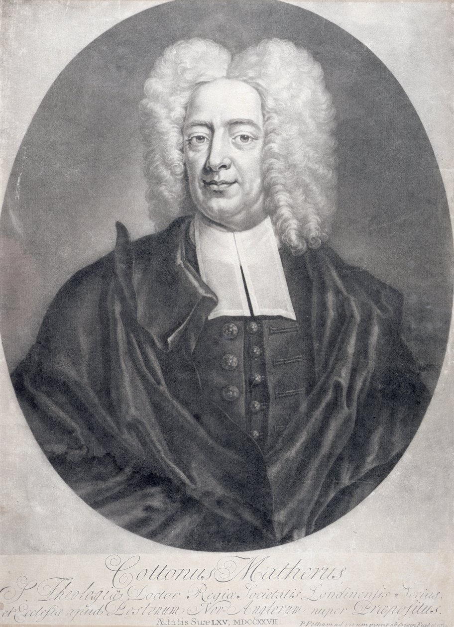 Cotton Mather (1663-1728) af Peter Pelham