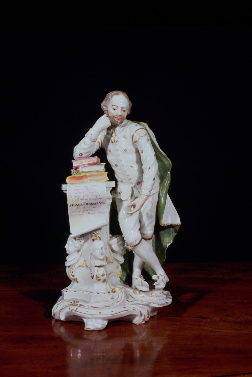 William Shakespeare, baseret på monumentet i Westminster Abbey, ca. 1765 (blødt-pasta porcelæn) af Peter Scheemakers