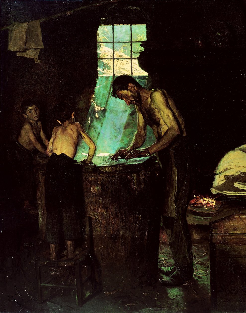 Italienske landsbyhattemagere af Peder Severin Krøyer
