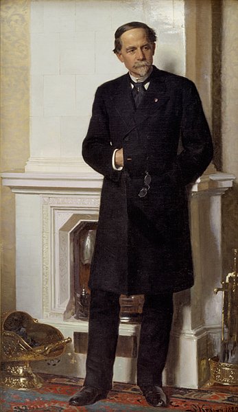 Portræt af arkitekten Ferdinand Meldahl af Peder Severin Krøyer
