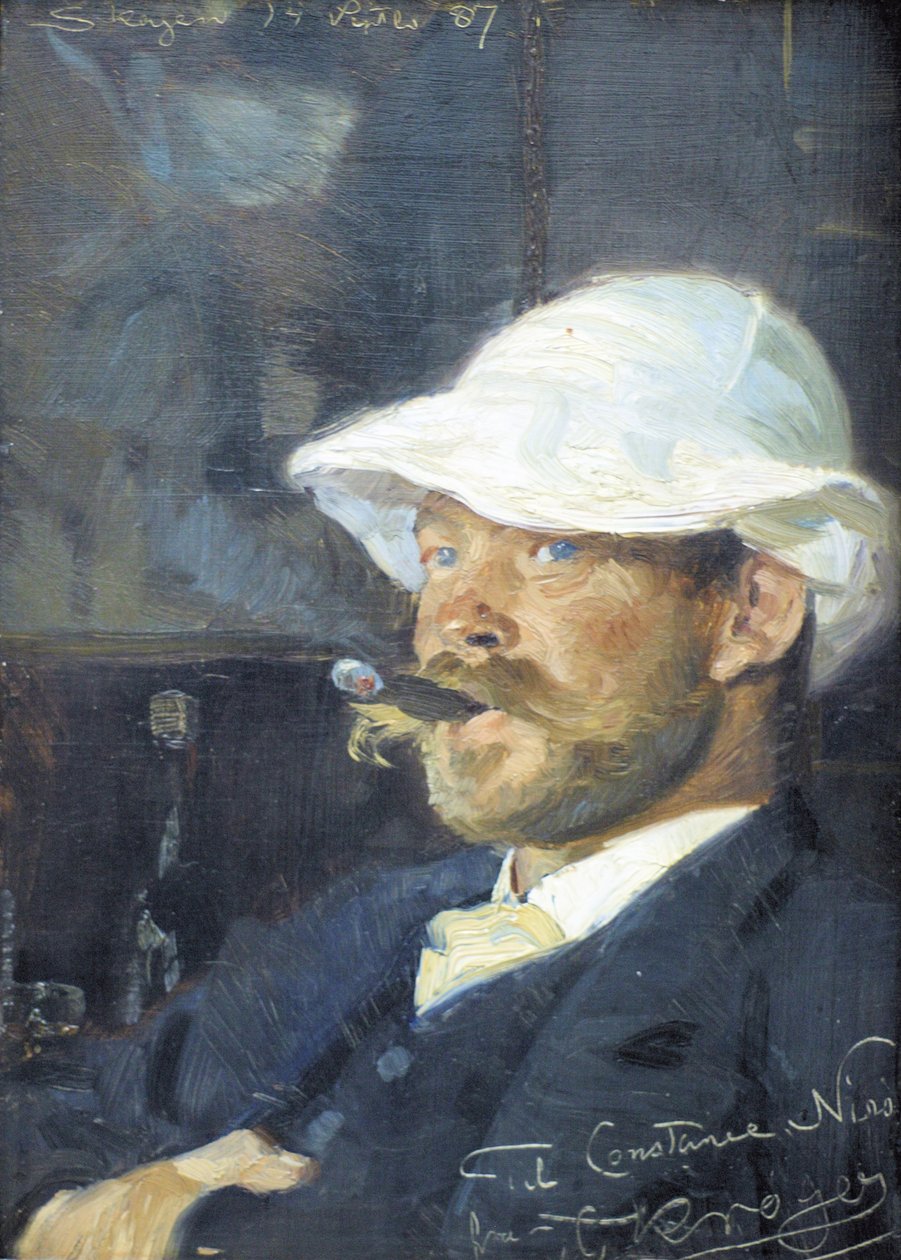 Portræt af maleren Thorvald Niss af Peder Severin Krøyer