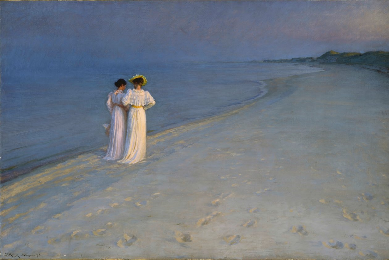 Sommeraften på den sydlige strand af Peder Severin Krøyer