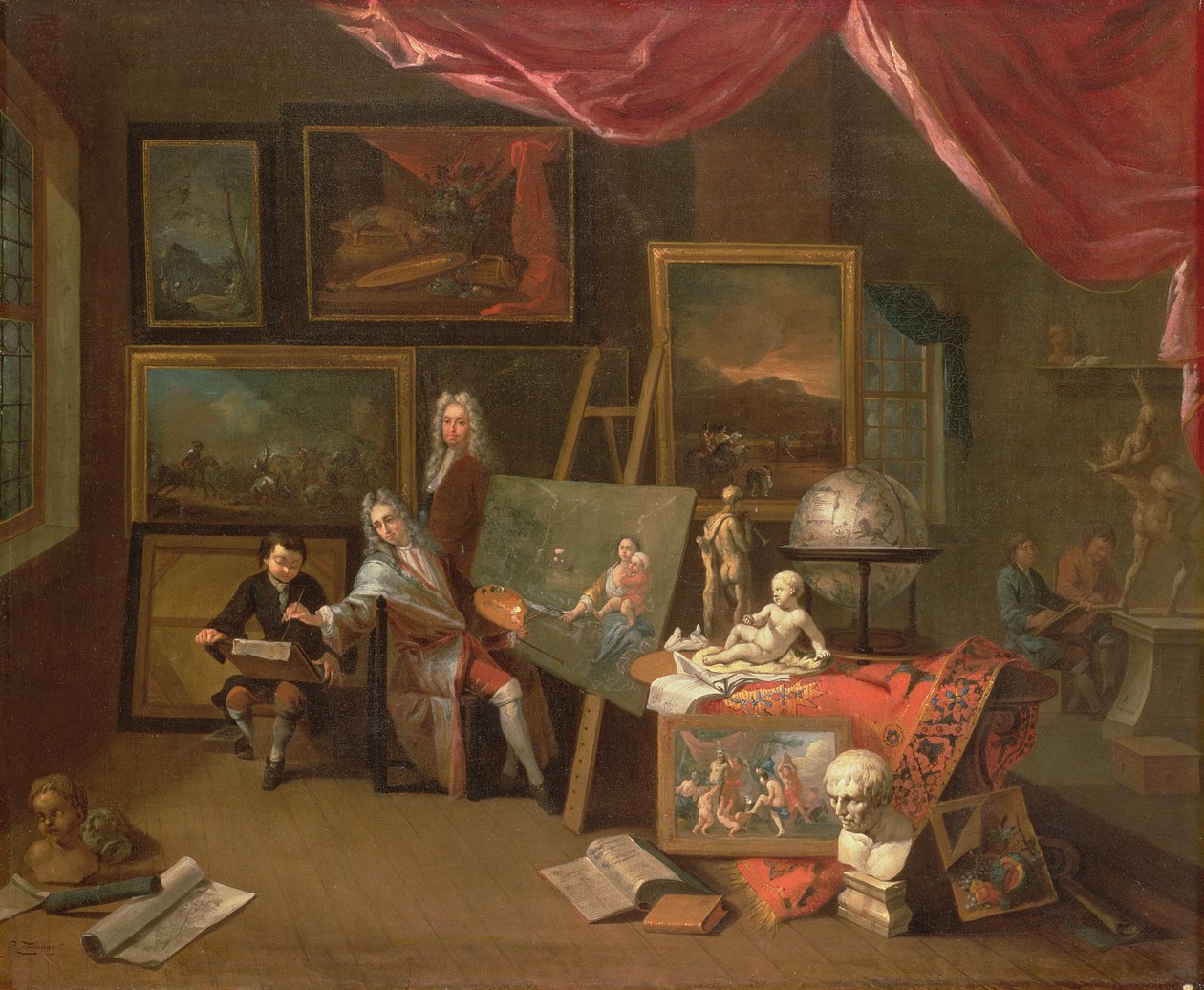 Kunstnerens Atelier af Peter Tillemans