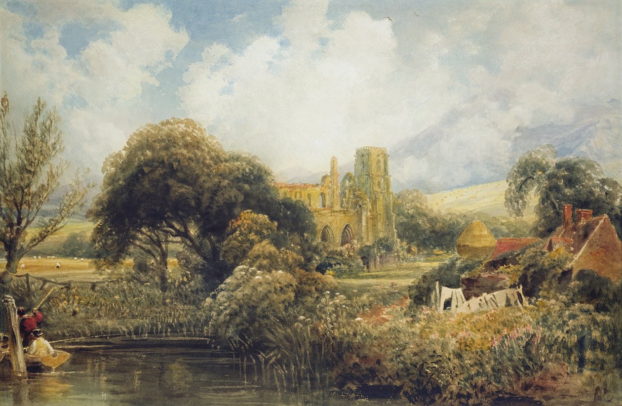 Llandaff, 1829 af Peter de Wint