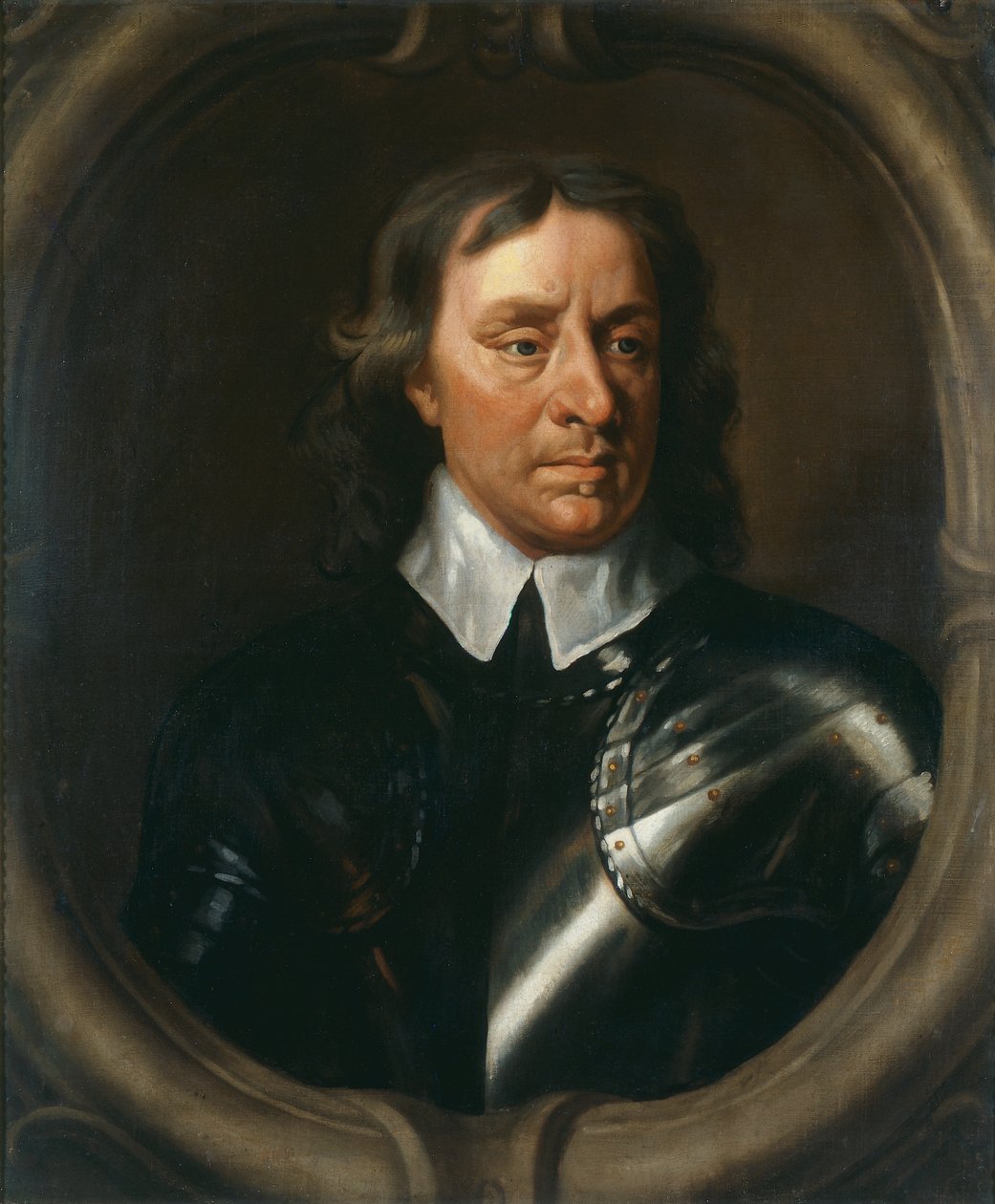 Oliver Cromwell, ca. 1653-55 (olie på lærred) af Peter (studio of) Lely