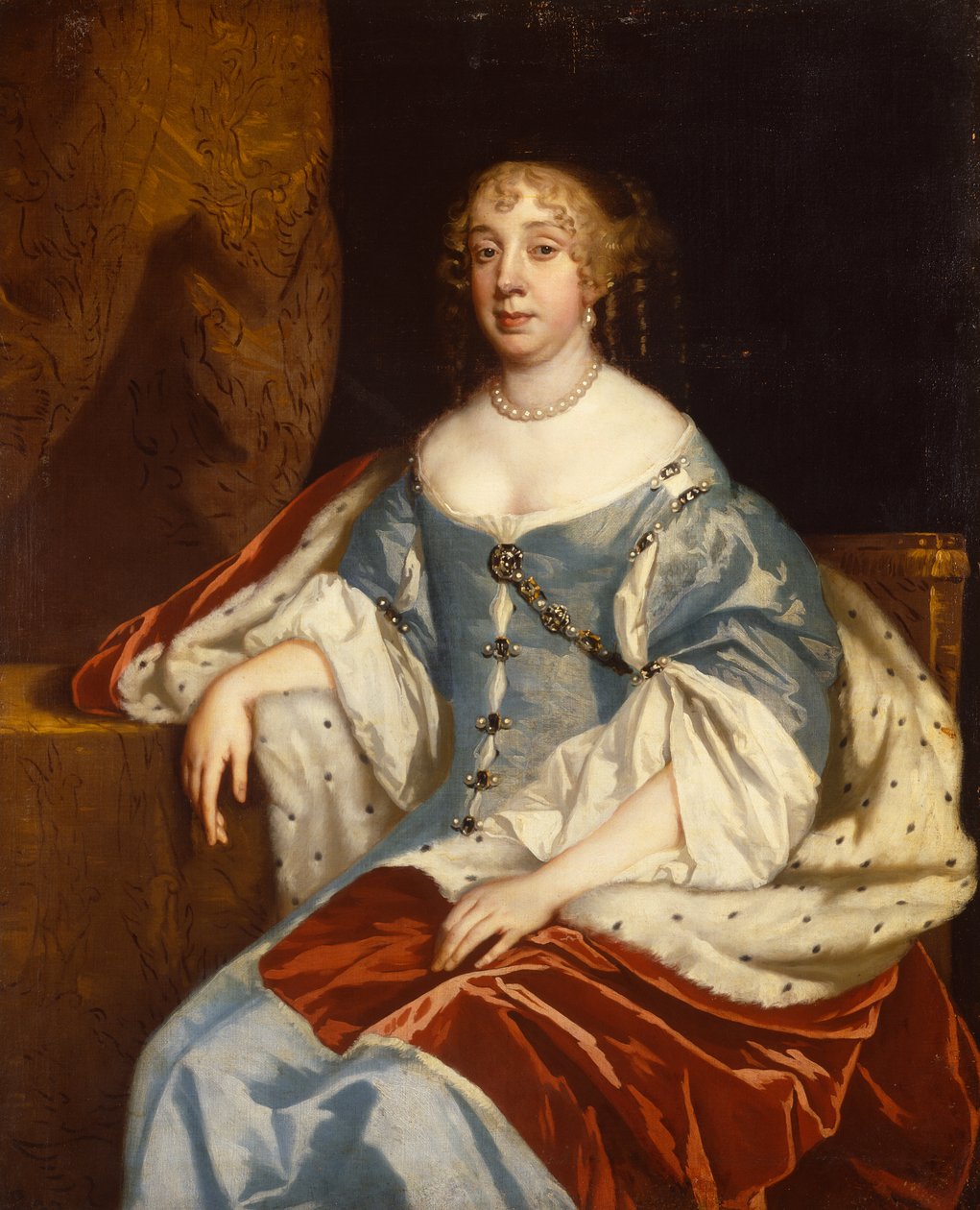 Portræt af Anne Lady Rivers (olie på lærred) af Peter (studio of) Lely